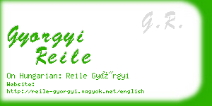 gyorgyi reile business card